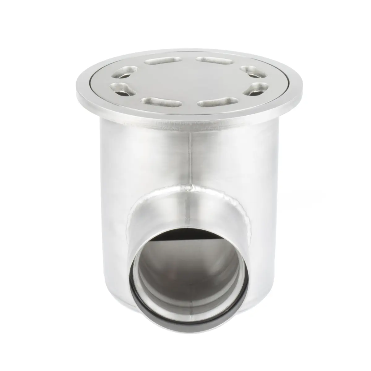 Runder Seitenablauf mit gelochter Deckplatte