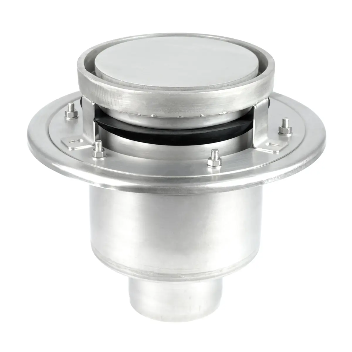 Runder Bodenablauf zweiteilig mit Plattenabdeckung