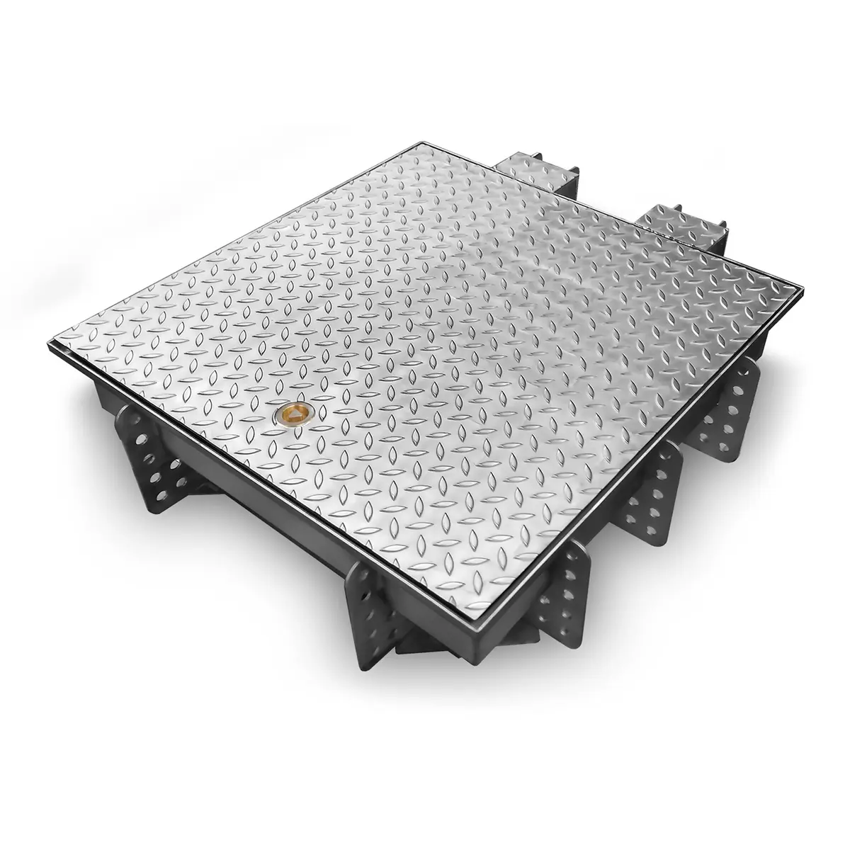 Edelstahl-Inspektionsluke, professionell, mit geriffelter Abdeckung