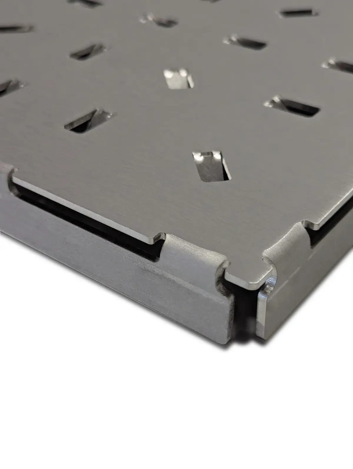 Edelstahl-Bodenplatten