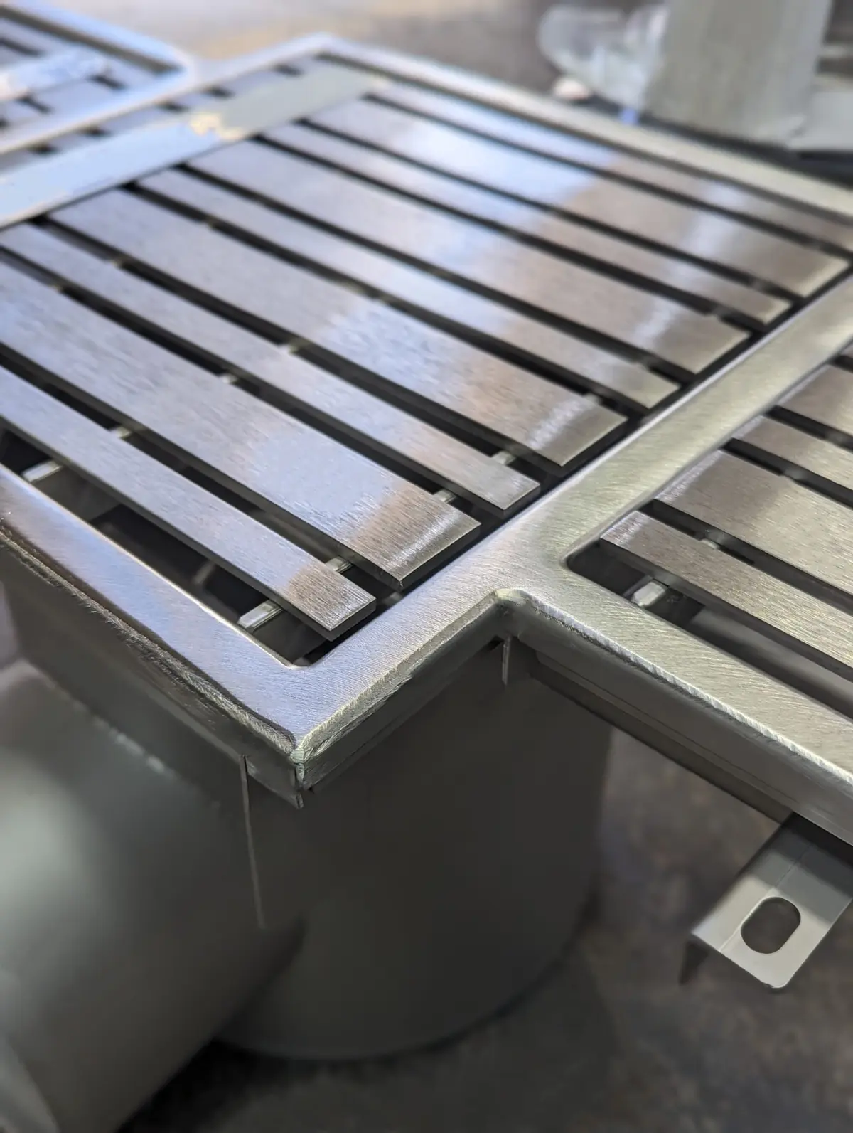 Hygienischer Deckel aus Edelstahl