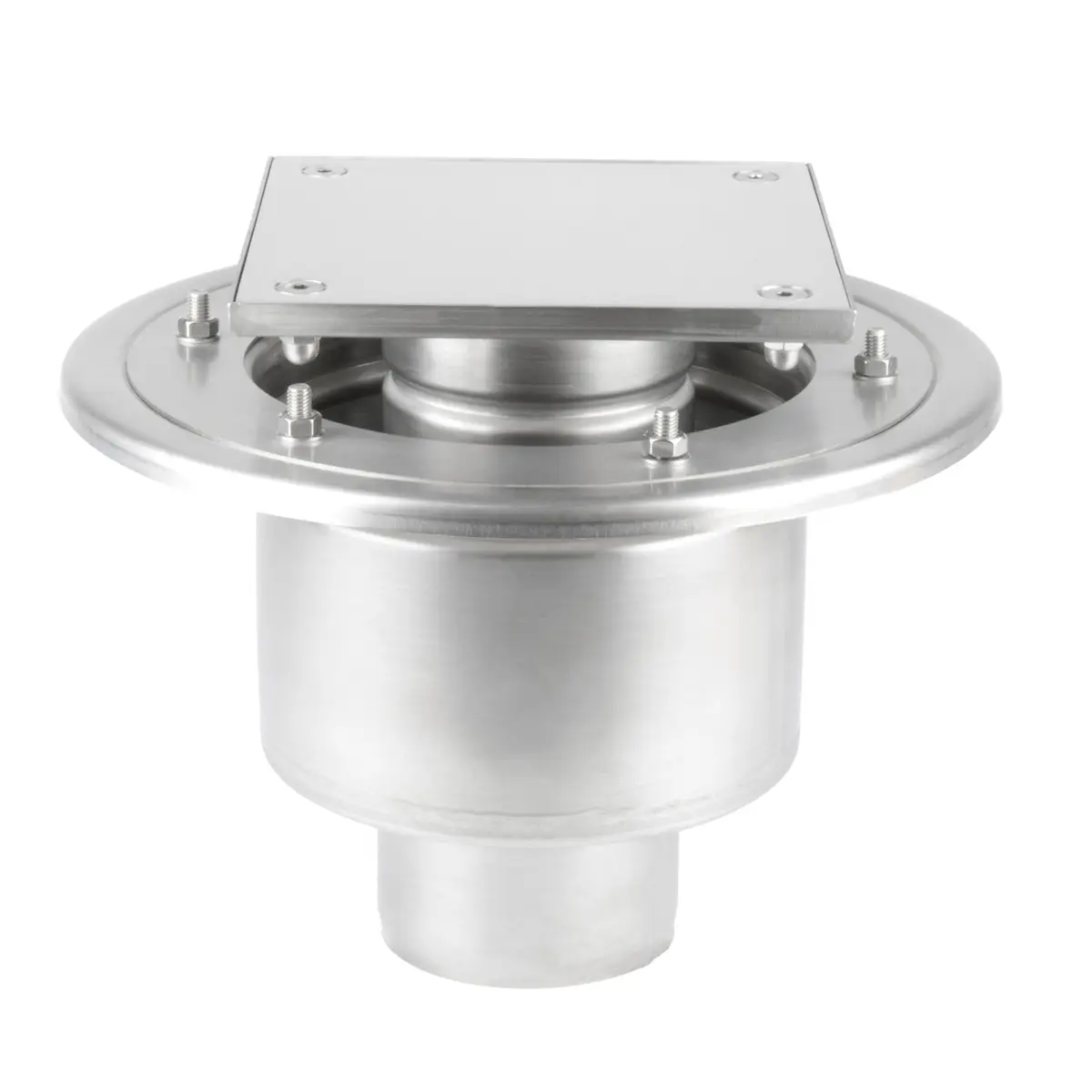 Zweiteilige Edelstahl-Revisionsklappe mit Plattenabdeckung