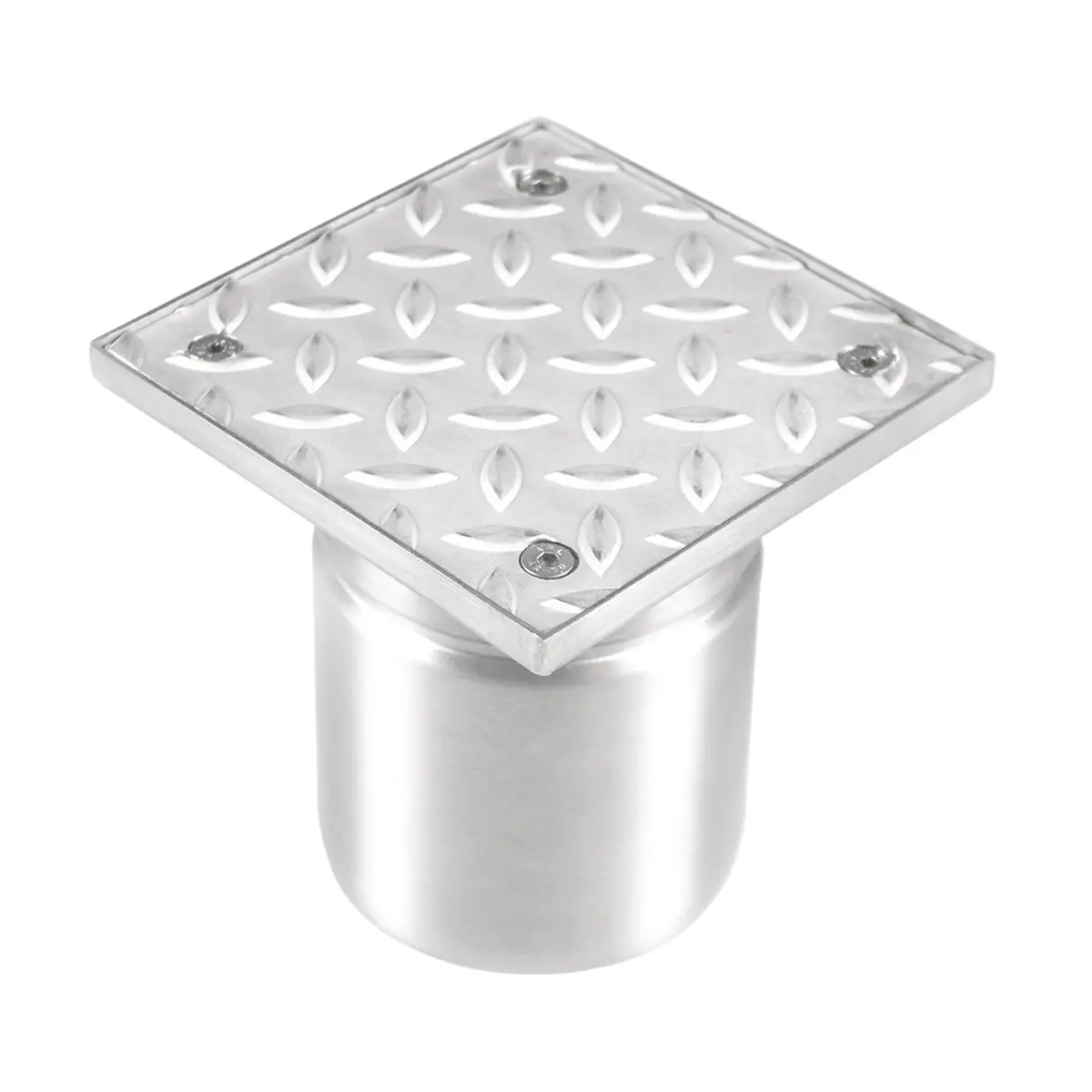 Vertikale Edelstahl-Inspektion mit gerilltem Deckel