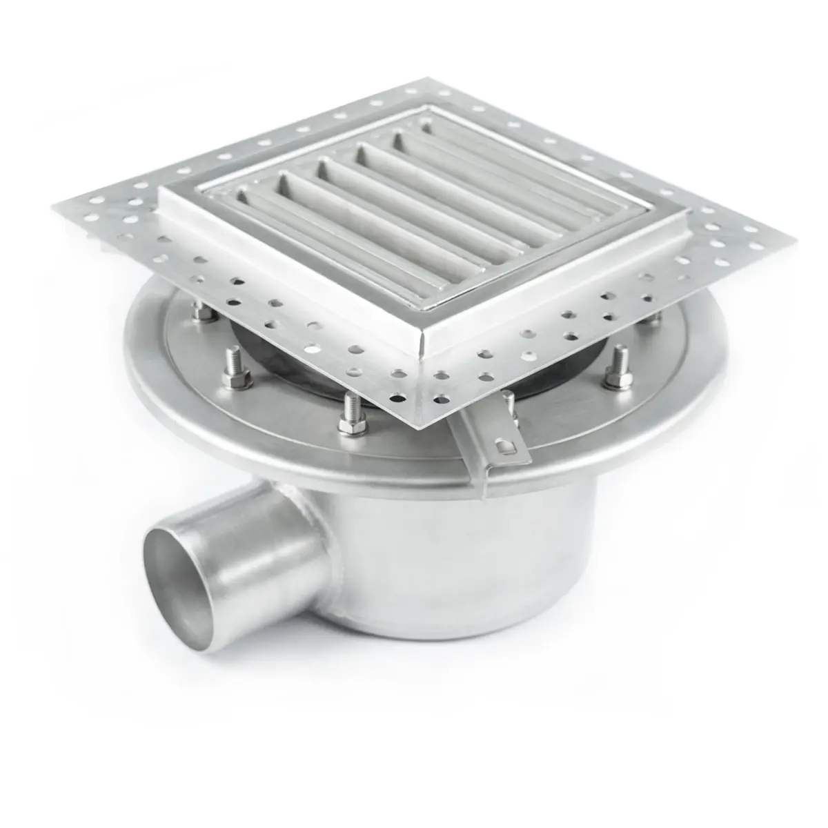 Seitlicher Einlauf zweiteilig mit Leiterrost