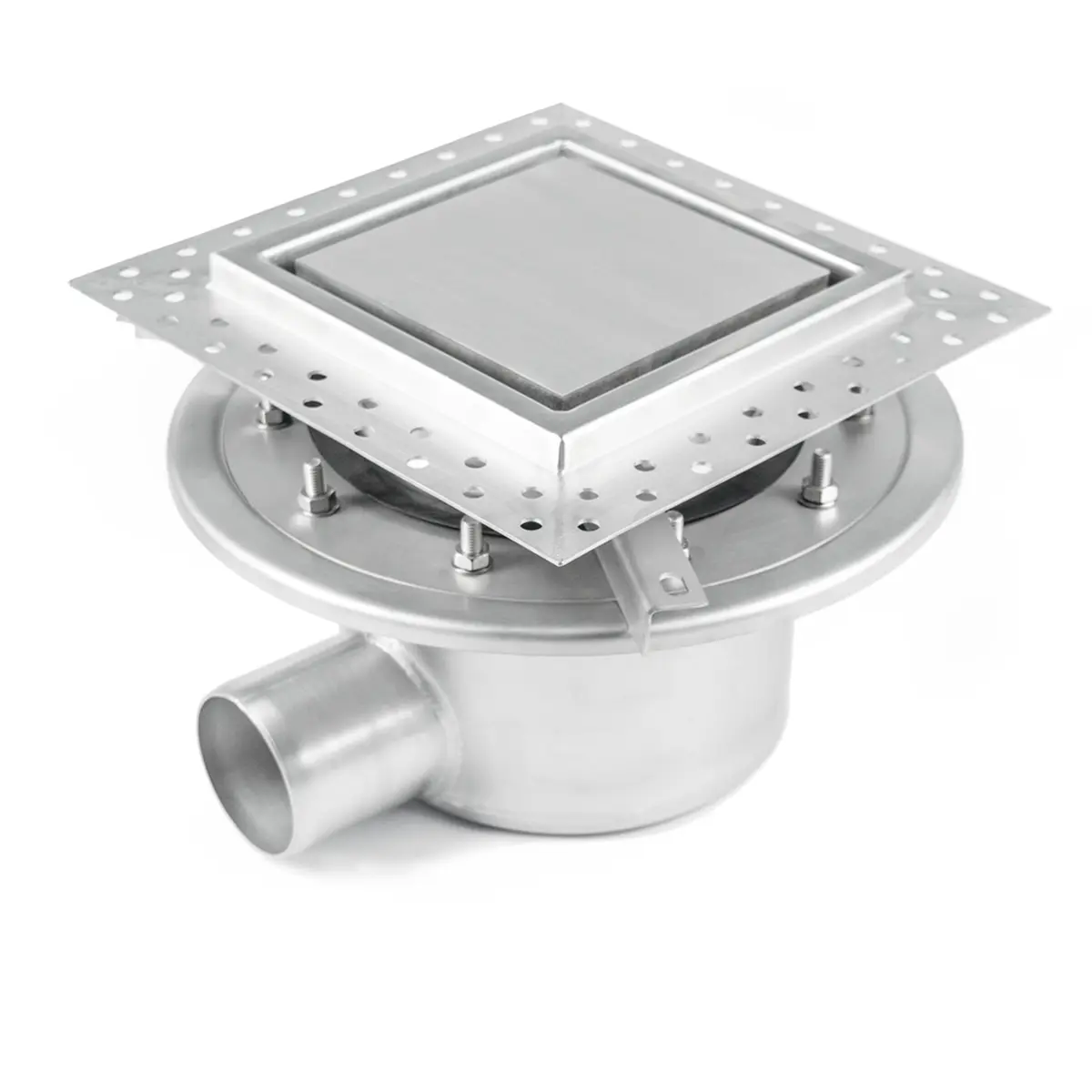 Seitlicher Einlauf, zweiteilig, mit Plattendeckel