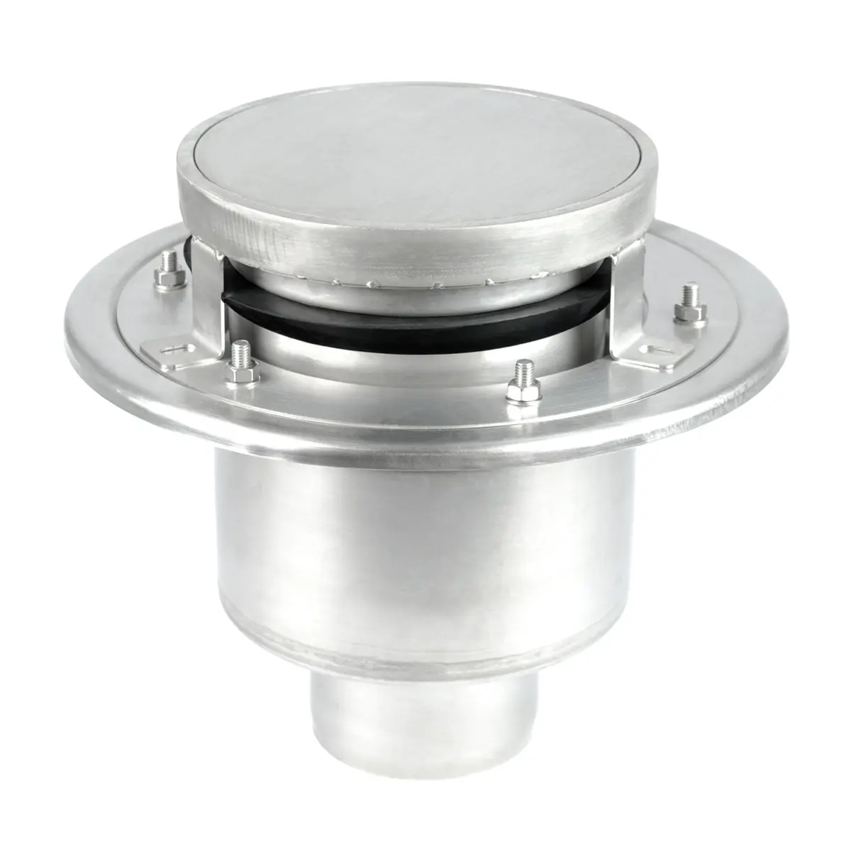 Runder Bodeneinlauf zweiteilig mit dichtem Deckel