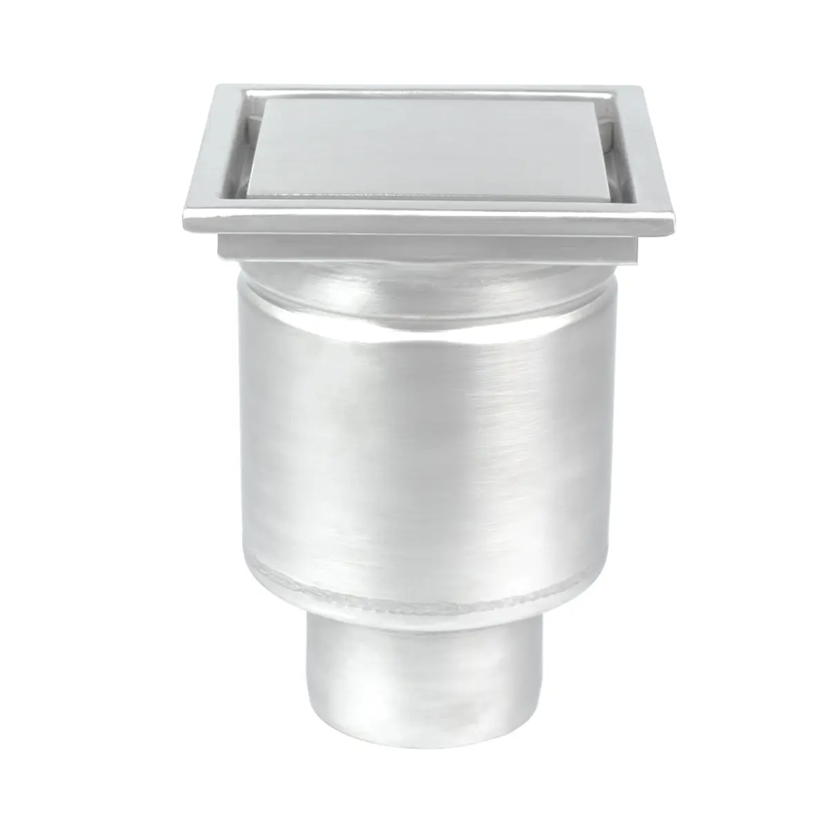 Vertikaler quadratischer Einlauf mit Plattenabdeckung