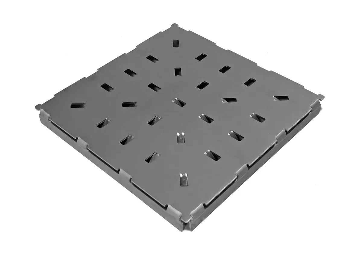 Edelstahl-Bodenplatten