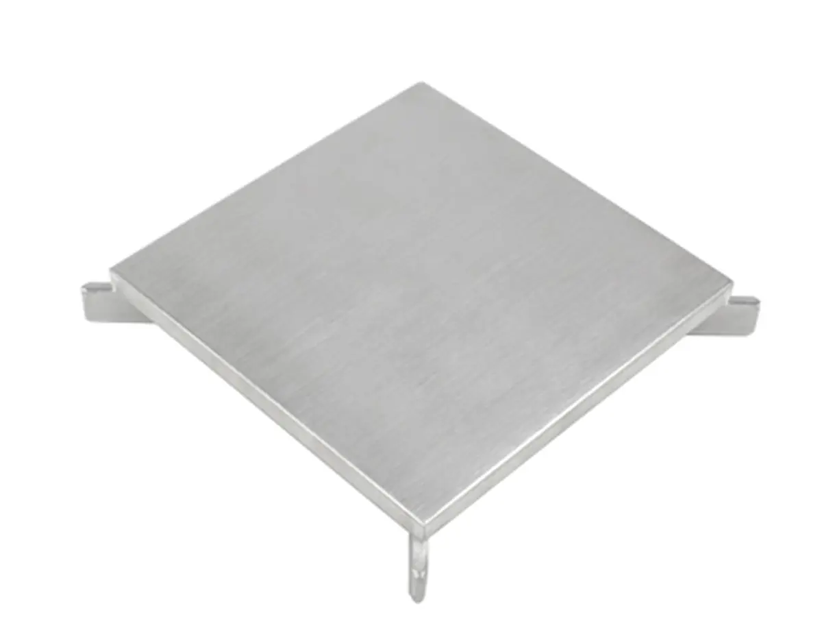 Quadratischer Edelstahldeckel für Punktentwässerung