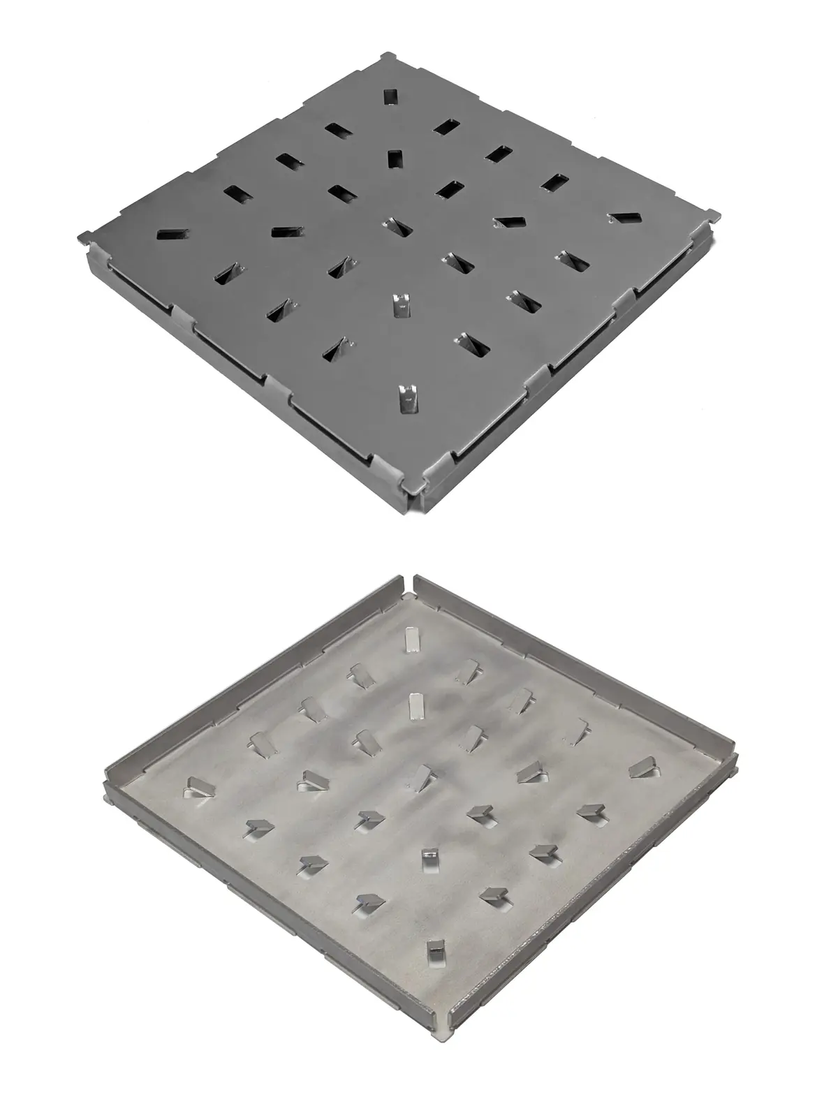 Edelstahl-Bodenplatten